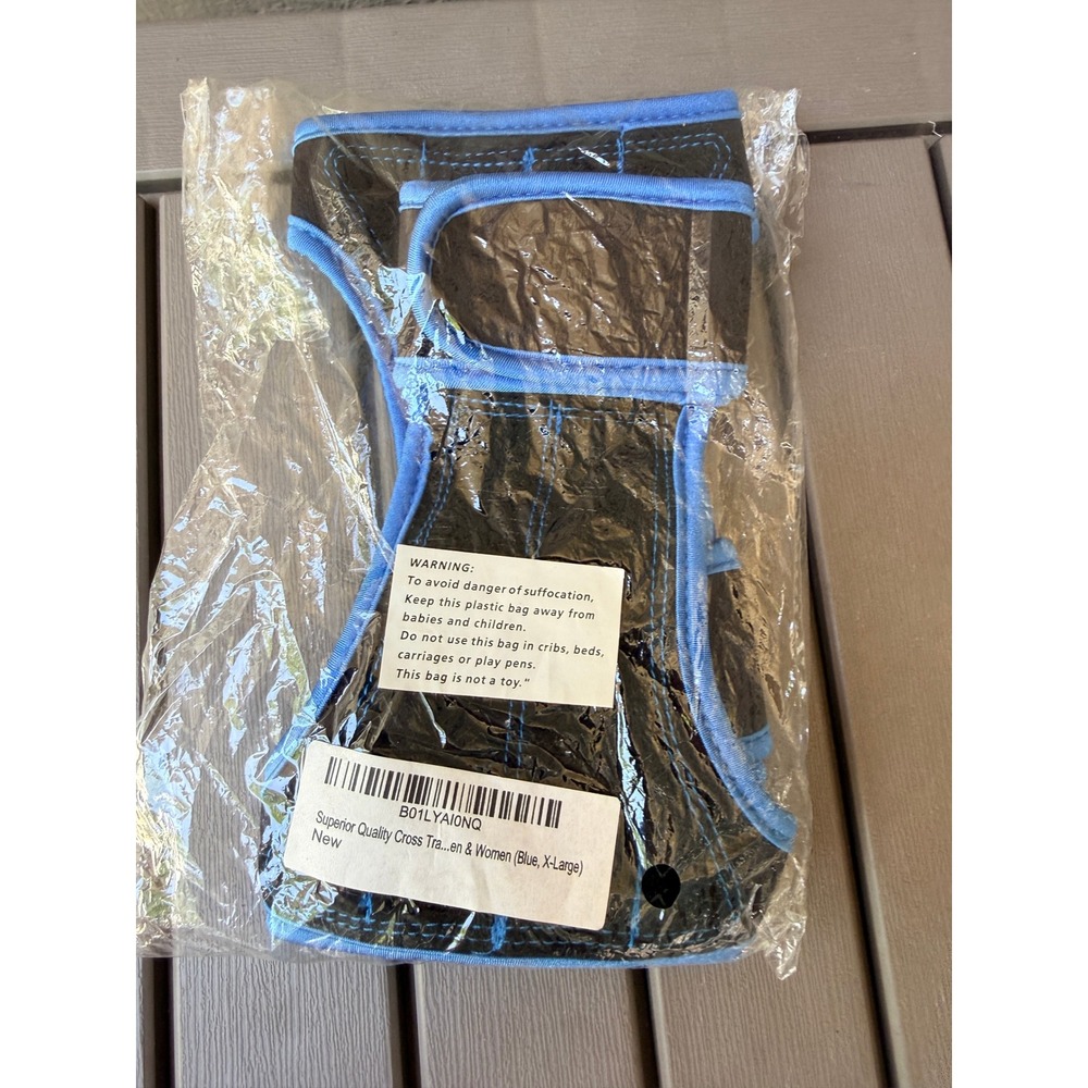 Superior Quality Cross Training Gloves Blue Black XL Weightlifting Wrist Wraps